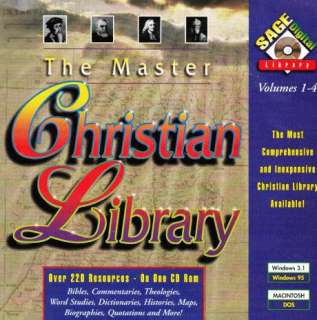 The Master Christian Library PC CD Bible study tools  