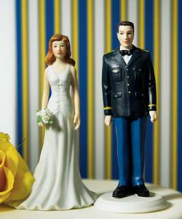 Military Groom in U.S. Army Dress Uniform Figurine Wedding Favor