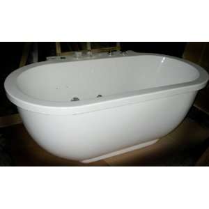    128 Free Standing 6 ft Jetted Whirlpool Bath Tub