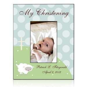 Personalized Little Lamb Christening Frame Baby