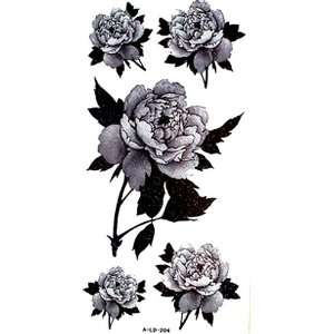 YiMei Waterproof and sweat fashion sexy floral peony temporary tattoos