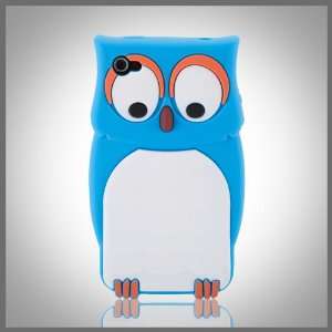 Owl Flexa flexible silicone soft skin case cover for Apple iPhone 4 