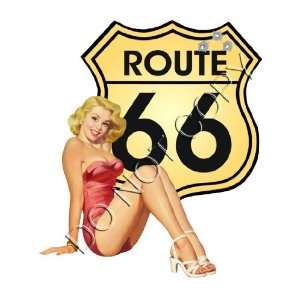 Route 66 sign cutie Pinup Decal s231 Musical Instruments