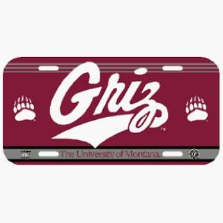 Montana Grizzlies License Plate
