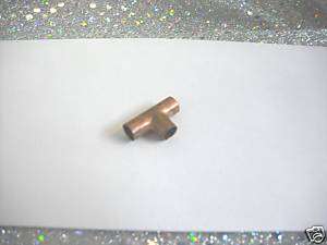 Copper Fitting Tee For 1/4 O.D. Tubing (1)  