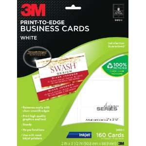  3M Smooth Edge Business Cards, Print to the Edge, Inkjet 