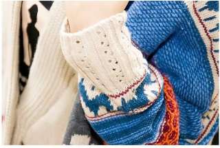  Skeleton Cardigan V Neck Sweater Knitwear Ponchos Jacket UK SZ 8 10