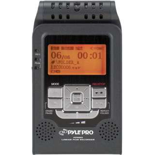 Digital Portable Stereo PPR80 Linear PCM Voice Recorder With BuiltIn 2 