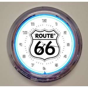  15 Route 66 Neon Clock