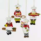 KSA Club Pack of 12 Snowman Chef with Utensils Christmas Ornaments 3 