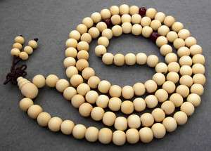 108 Sandalwood Bead Tibet Buddhist Prayer Mala Necklace  