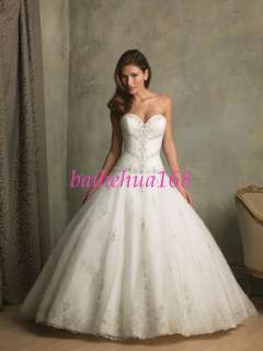 Sweetheart Neckline Tulle&Embroidery Wedding Dresses  