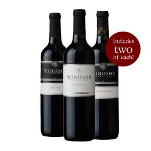  Windsor Vineyards Red Wine Discovery 6 Bottle Assortment 