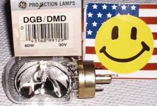 DGB DMD *GE*30/v 80/w ARGUS GAF 8mm Projector Lamp Bulb  