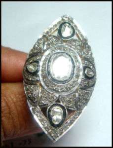 Victorian Look1.57ctw Rose & Antique Cut Diamond Ring  