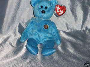 2001 Ty Beanie Baby Classy the Bear Born April30, 2001  