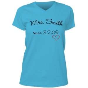  Mrs. Smith Custom Misses Relaxed Fit Anvil V Neck T Shirt 