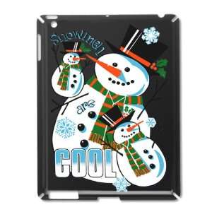  iPad 2 Case Black of Christmas Holiday Snowmen Are Cool 
