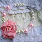 CET Domain SZ18 1029 LARGE Pet Supplies Pink Pearl Dog Collar Necklace 