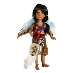 ANGEL SPIRIT 16in Native American w/Bag Doll Duck House 