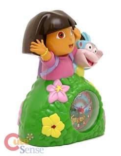 Dora & Boots Coin Bank and Alarm Clock Watch in One  