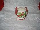 Fitz Floyd Baroque Holiday open sugar 1994 discontinued handpainted 