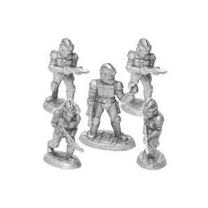   Shadowrun Miniatures Corporate Security Guards Toys & Games