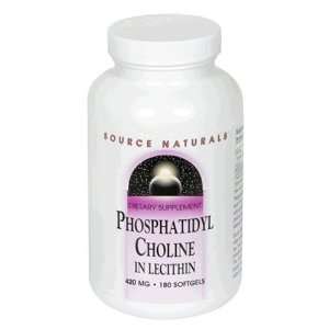  Source Naturals Phosphatidyl Choline in Lecithin 420mg 