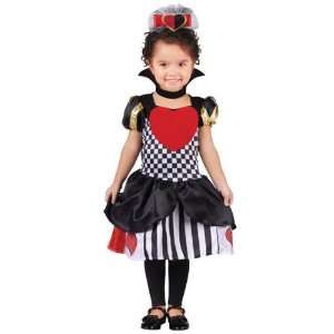 Fun World 120831FW T34T Toddler Queen of Hearts Costume Size Toddler3 