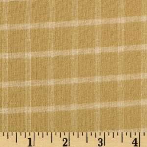  44 Wide Acorn Hollow Woven Plaid Tan Fabric By The Yard 