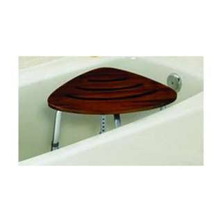 New Conair Teak Corner Shower Seat Bath Stool Tub Chair  