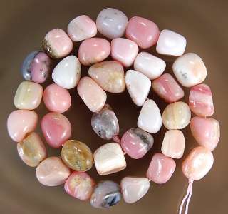 15inches 9x12mm A++ Natural Pink Opal Nugget Beads  