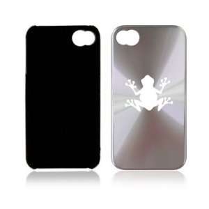  Apple iPhone 4 4S 4G Silver A198 Aluminum Hard Back Case Frog 