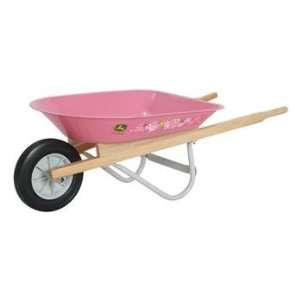  John Deere Pink Steel Wheelbarrow Toys & Games