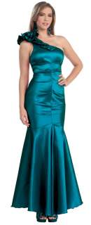 Long One Shoulder Evening Dress Mermaid Gown New Prom Formal Party 