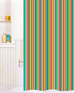 Unique Stripe Printing Fabric Shower Curtain Y2714  