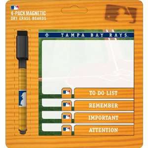 Turner Tampa Bay Rays Magnetic To Do Notes, 4 Pack 