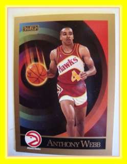 SKYBOX 1990 91 NBA #10 ANTHONY (SPUD) WEBB, HAWKS  