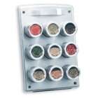 Kamenstein 9 Tin Magnetic Spice Rack with Easel Back