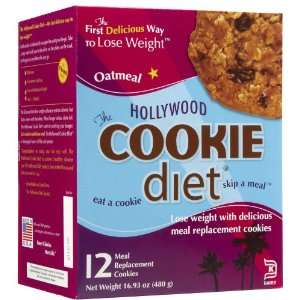  Hollywood Cookie Diet Meal Replacement Cookies, 12 pk 