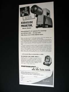Kodak Kodaslide Slide Projector 1952 print Ad  