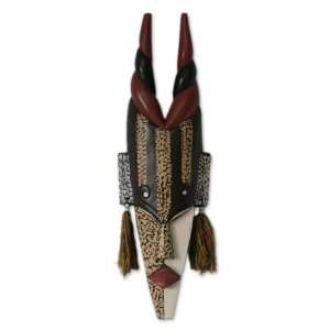  Ghanaian wood mask, Agona Antelope