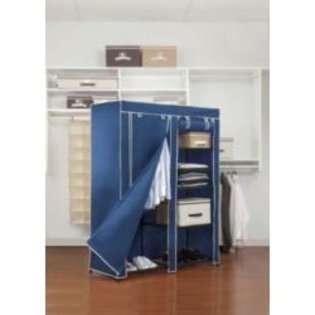 Kennedy International 48 Portable Closet with Shelves   Blue   62H x 