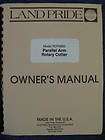 Land Pride RCP2560 Parallel Arm Rotary Cutter Operator & Parts Manual