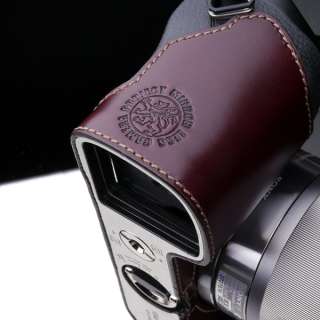 Gariz New leather camera half case for Sony NEX 7 E body   Brown 