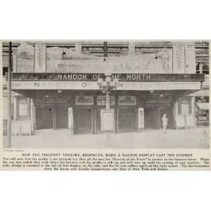  1922 Print Prospect Theatre Marquee Brooklyn Nanook 