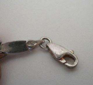 Vintage Sterling Silver 925 knot rope link 8 Bracelet  