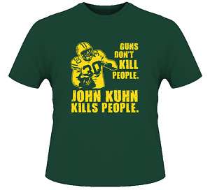John Kuhn Guns Dont Kill Green Bay T Shirt  