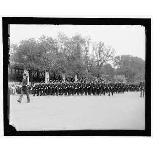  Military parade,battalion,naval cadets,reviewing stand 