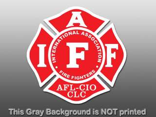    decal International firefighters Fire Fighters union AFL  
